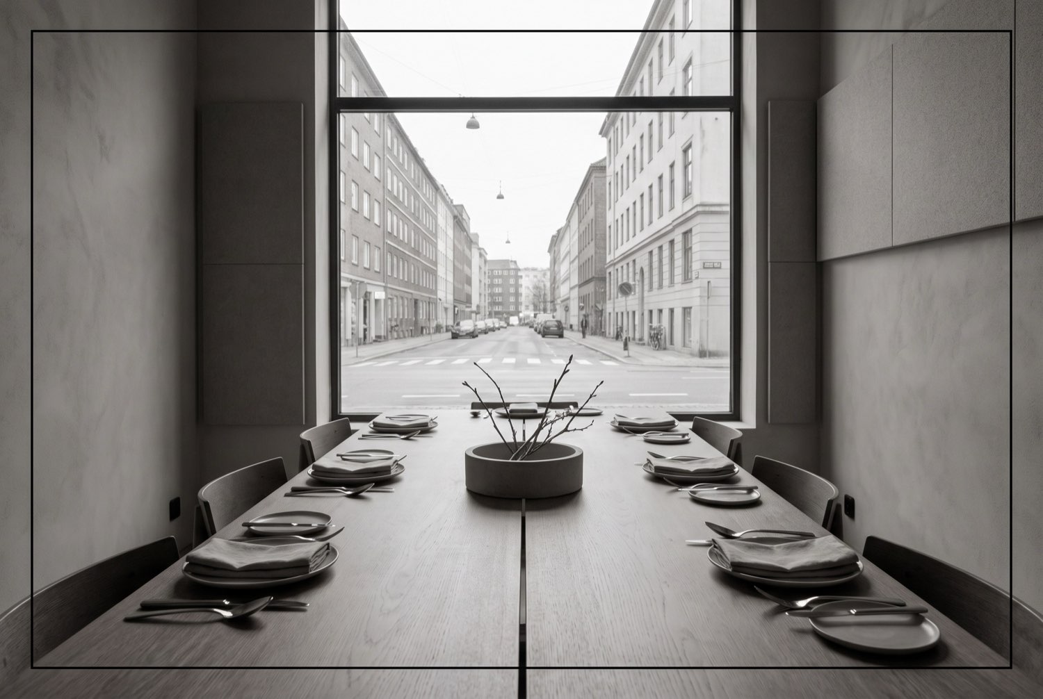 The dining room